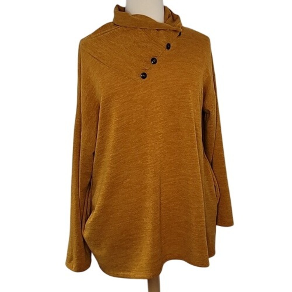 Shop‎ Basic USA Yellow Pullover Sweater